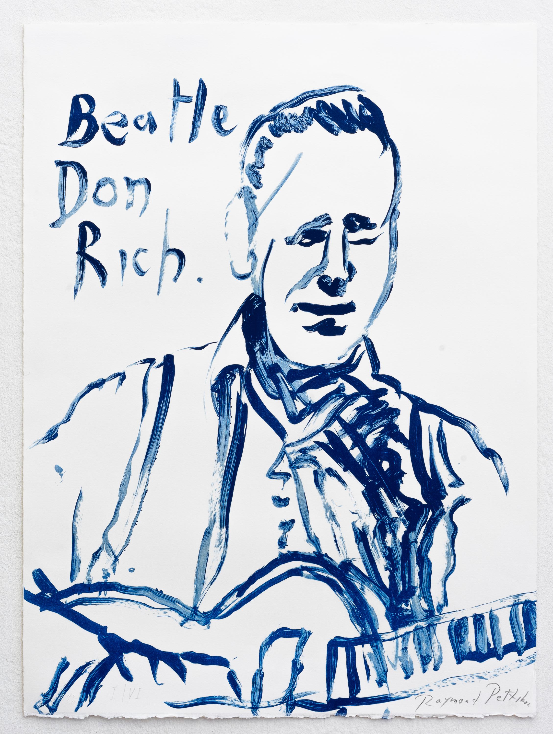 Untitled (Beatle Don Rich), Triptyque II - Raymond Pettibon 