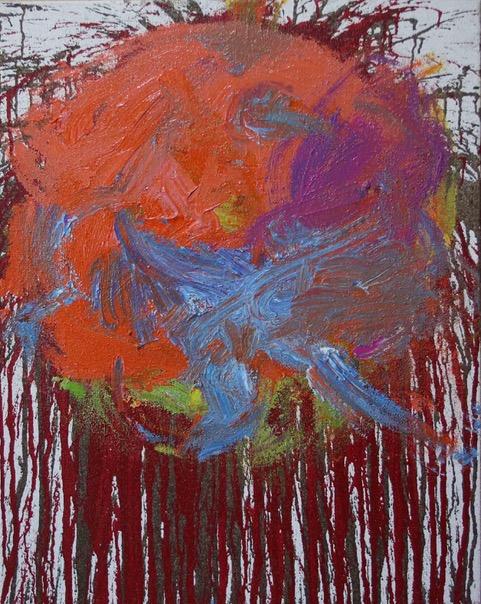 Schüttbild (K_Chiara_21) - Hermann Nitsch 